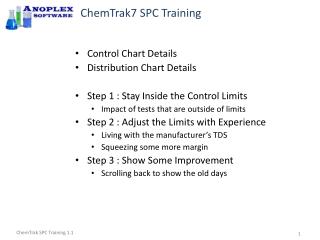 ChemTrak7 SPC Training