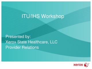 ITU/IHS Workshop