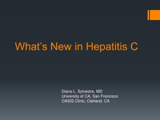 What’s New in Hepatitis C
