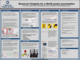 Research Template for a 48x36 poster presentation