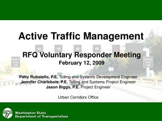 Active Traffic Management