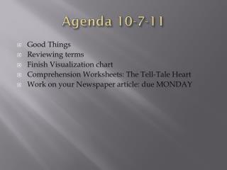 Agenda 10-7-11