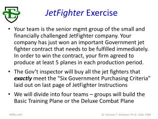JetFighter Exercise