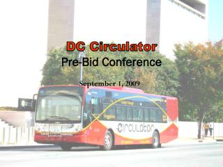 DC Circulator Pre-Bid Conference