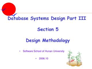 Software School of Hunan University 2006.10