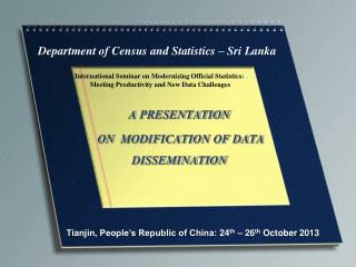 Department of Census and Statistics – Sri Lanka