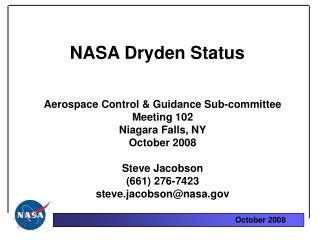 NASA Dryden Status
