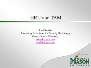 HRU and TAM