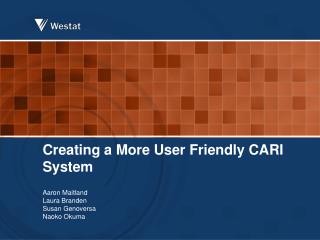 Creating a More User Friendly CARI System