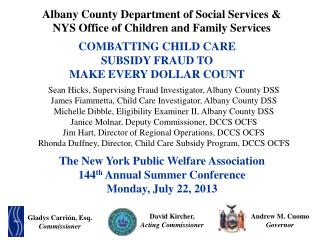 COMBATTING child care subsidy FRAUD TO MAKE EVERY DOLLAR COUNT