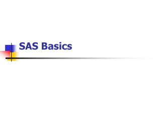 SAS Basics