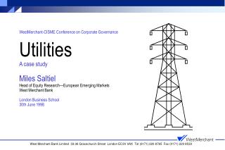 The structural defects of the utilities sector...