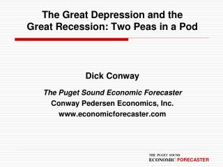 The Great Depression and the Great Recession: Two Peas in a Pod