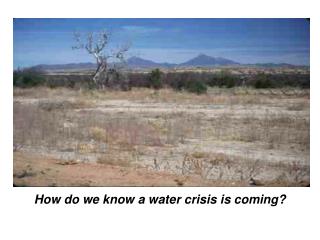 How do we know a water crisis is coming?