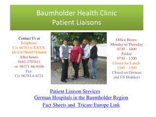 Baumholder Health Clinic Patient Liaisons
