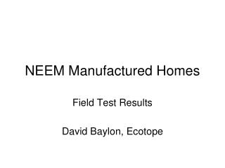 NEEM Manufactured Homes