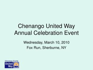 Chenango United Way Annual Celebration Event