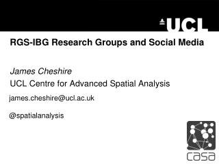 RGS-IBG Research Groups and Social Media