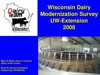 Mark W. Mayer, Dairy &amp; Livestock Agent, Green County David W. Kammel, Biological