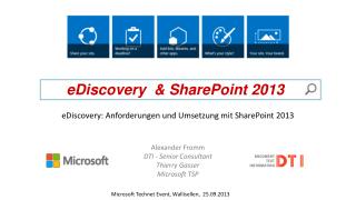 eDiscovery &amp; SharePoint 2013