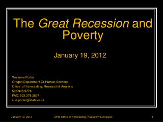 The Great Recession and Poverty
