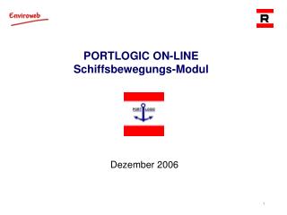 PORTLOGIC ON-LINE Schiffsbewegungs-Modul