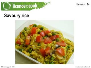 Savoury rice