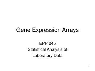 Gene Expression Arrays