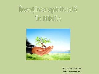 Însoțirea spirituală î n Biblie