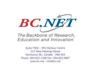 Suite 7300 – SFU Harbour Centre 515 West Hastings Street Vancouver, BC, Canada V6B 5K3