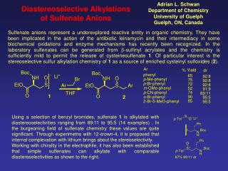 Diastereoselective Alkylations of Sulfenate Anions