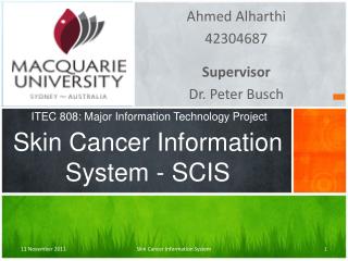 Skin Cancer Information System - SCIS