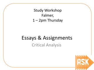 Essays &amp; Assignments