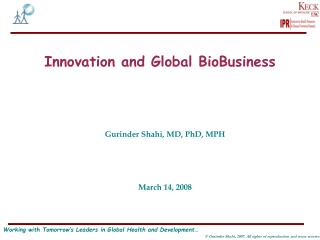 Innovation and Global BioBusiness