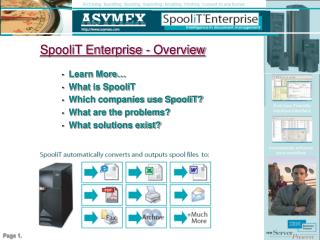 SpooliT Enterprise - Overview