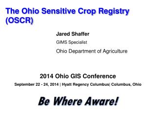 The Ohio Sensitive Crop Registry (OSCR)