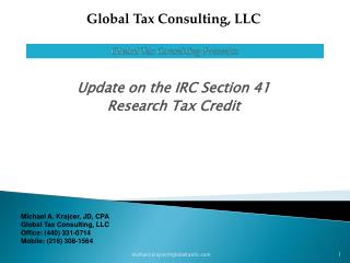 Global Tax Consulting Presents: