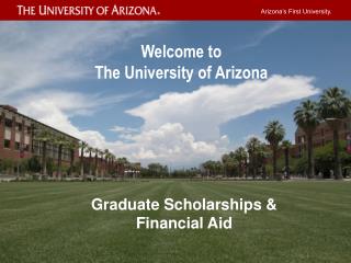 Arizona’s First University.