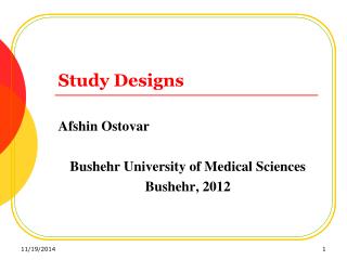 Study Designs