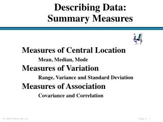 Describing Data: Summary Measures