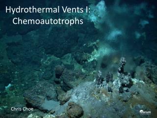 Hydrothermal Vents I: Chemoautotrophs