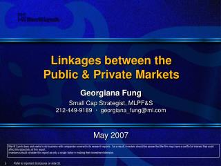 Linkages between the Public &amp; Private Markets