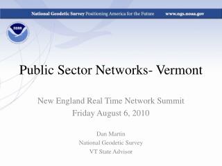 Public Sector Networks- Vermont