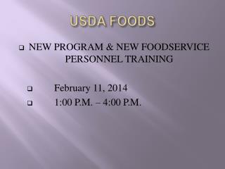 USDA FOODS