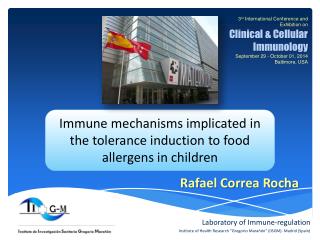 Immune mechanisms implicated in the tolerance induction to food allergens in children