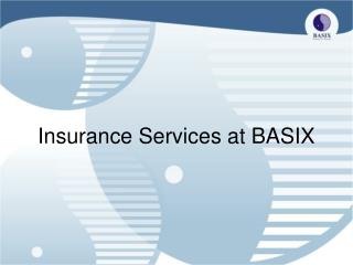 Insurance Services at BASIX