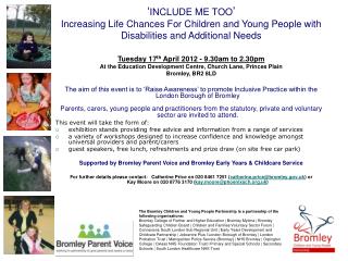 Tuesday 17 th April 2012 - 9.30am to 2.30pm