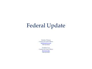 Federal Update