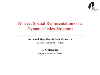 R-Tree: Spatial Representation on a Dynamic-Index Structure