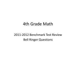 4th Grade Math